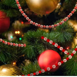 20Pcs Snowflake Print Wooden Beads DIY Christmas Crafts Jewelry Bracelet