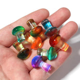 5pcs/lot Colorful Lampwork Mushroom Beads 22x16mm for Jewelry Making