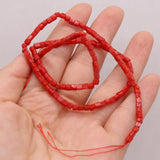 Natural Stone Red Coral Spacer Beads for Jewelry Making DIY Necklace Bracelet
