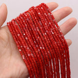 Natural Stone Red Coral Spacer Beads for Jewelry Making DIY Necklace Bracelet