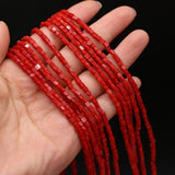 Natural Stone Red Coral Spacer Beads for Jewelry Making DIY Necklace Bracelet