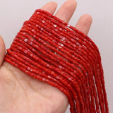 Natural Stone Red Coral Spacer Beads for Jewelry Making DIY Necklace Bracelet