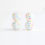 20Pcs Macaron Round Beads 16mm Hemu Printing Beads Toys DIY Children's