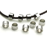20pcs Stainless Steel Spacer Beads for Jewelry Making Big Hole 7mm 8mm