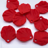 50pcs Plastic Leaf Glossy Resin Jewelry Beads Women's Earrings
