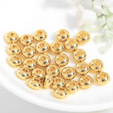 20PCS 24K Plated Brass Wheel Spacer Beads DIY Jewelry Accessories