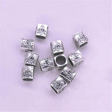 Metal Antique Silver Plating Big Hole Masonic Beads