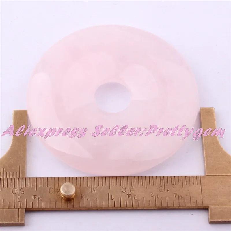 Natural Rose Crystal Gem Stone Beads 1 Pcs, DIY Jewelry Making, Free Shipping