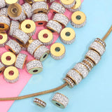 10pcs Rhinestones Beads Spacer Beads Stainless Steel for Jewelry Making