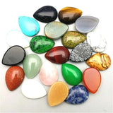 Natural Water Drop Cabochons Rose Quartz Lapis lazuli Tigereye