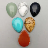 Natural Water Drop Cabochons Rose Quartz Lapis lazuli Tigereye