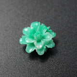 10Pcs 17mm Coral Polychrome Flower Beads Multi-color Loose Beads
