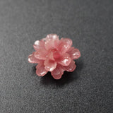10Pcs 17mm Coral Polychrome Flower Beads Multi-color Loose Beads