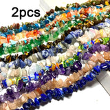 2pcs Natural Stone Beads Agates Crystal Apatite Amethysts for Jewelry Making