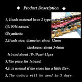 12mm Natural Stone Agate Turquoise Round Beads for Jewelry Making