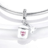 Pink Stone Collection Cubic Zirconia Charm for Jewelry Making