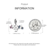 Pink Stone Collection Cubic Zirconia Charm for Jewelry Making