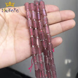 Strawberry Quartz Stone Beads Faceted for DIY Jewelry 7.5in