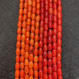 Natural Sea Bamboo Red Coral Loose Beads DIY Jewelry Making