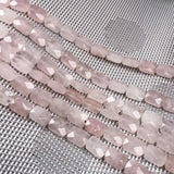 18pcs Natural Stone Beads Rectangular Shape for DIY Jewelry Necklace