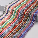 Faceted Coin Stone Beads Natural Quartzs Jaspers Round Flat Beads