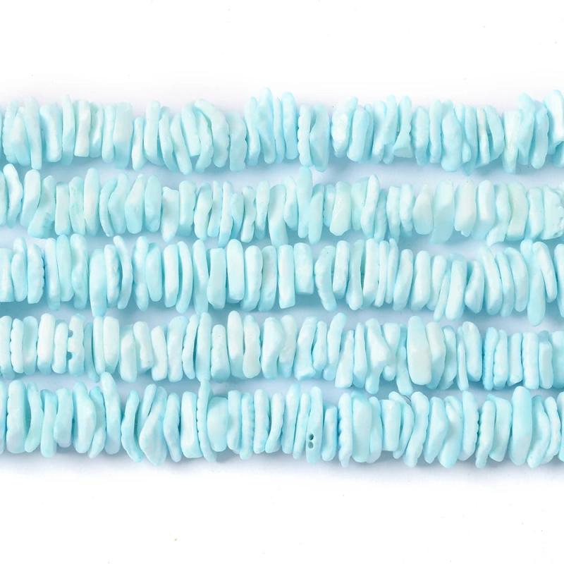 10mm Colored Shell Beads Irregular Square Spacer Beads