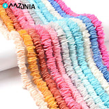 10mm Colored Shell Beads Irregular Square Spacer Beads