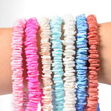 10mm Colored Shell Beads Irregular Square Spacer Beads