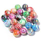 Wood Grain Acrylic Beads 20mm 10pcs for Bracelet Necklace Making