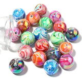 Wood Grain Acrylic Beads 20mm 10pcs for Bracelet Necklace Making