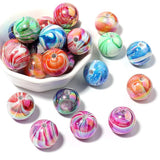 Wood Grain Acrylic Beads 20mm 10pcs for Bracelet Necklace Making