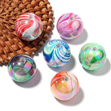 Wood Grain Acrylic Beads 20mm 10pcs for Bracelet Necklace Making