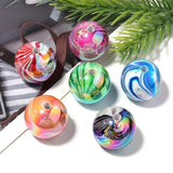 Wood Grain Acrylic Beads 20mm 10pcs for Bracelet Necklace Making