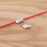 100 3D Fish Spacer Beads Charms for DIY Jewellery Making 9x5mm