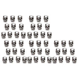 50pcs Large Hole Skull Spacer Beads for Jewelry Making