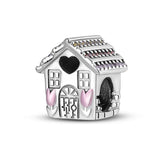 Silver House Charms for Bracelet Making DIY