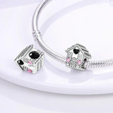 Silver House Charms for Bracelet Making DIY