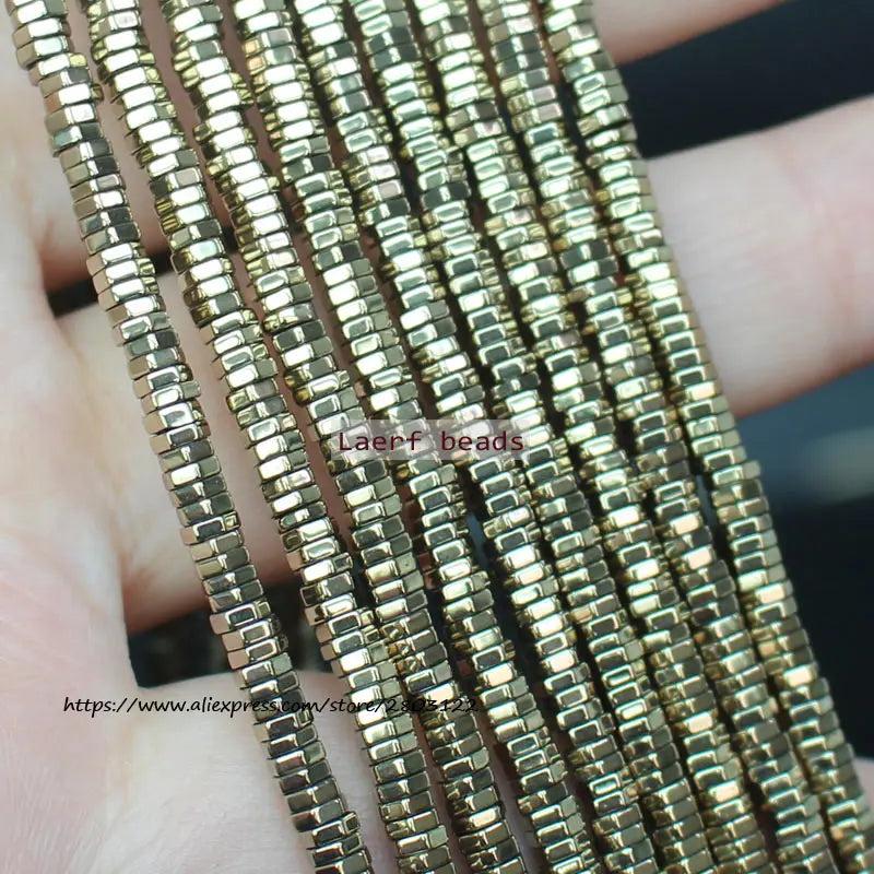 Natural Hematite Hexagonal Plate Spacer Beads for DIY Jewelry Making