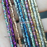 Natural Hematite Hexagonal Plate Spacer Beads for DIY Jewelry Making