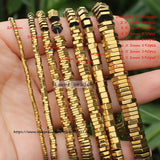 Natural Hematite Hexagonal Plate Spacer Beads for DIY Jewelry Making