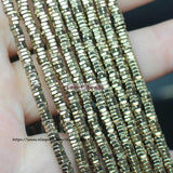Natural Hematite Hexagonal Plate Spacer Beads for DIY Jewelry Making
