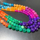 7 Chakras Dragon Vein Agate Stone Beads for Jewelry Making