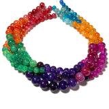 7 Chakras Dragon Vein Agate Stone Beads for Jewelry Making