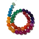 7 Chakras Dragon Vein Agate Stone Beads for Jewelry Making