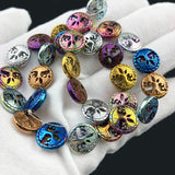 12mm Tree of Life Hematite Spacer Beads for Bracelet Making DIY
