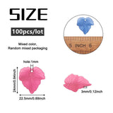 100Pcs Frosted Acrylic Grape Leaf Charms Pendants Jewelry DIY Earrings Findings