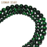 Natural Green Tiger Eye Stone Beads 6/8/10 mm Strand