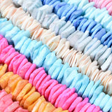 206pcs 10mm Square Shell Beads for DIY Jewelry Making