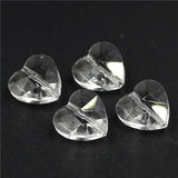Austrian Crystal Heart Pendant 10/14mm Glass Bead