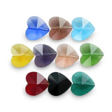 Austrian Crystal Heart Pendant 10/14mm Glass Bead
